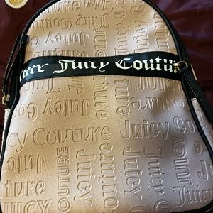 Pink and black, juicy couture, backpack, purse